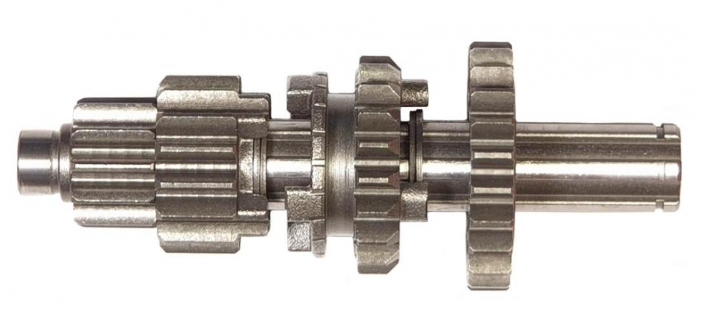 Валы КПП с шестернями ведущий и ведомый двигатель YX125