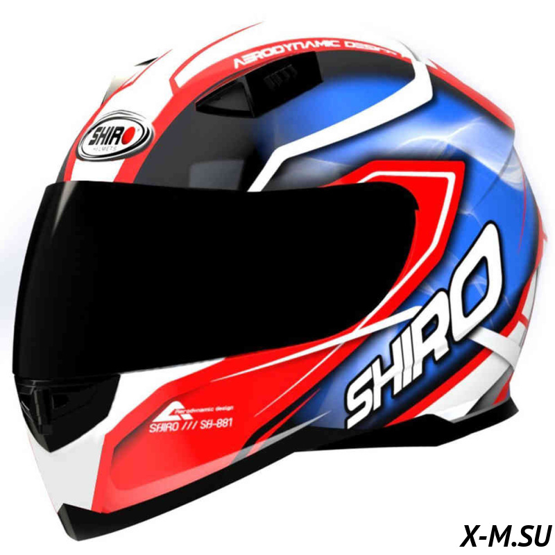 Шлем SHIRO SH881 MOTEGI Red/Blue Шлем SHIRO SH881 MOTEGI Red/Blue