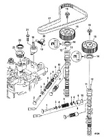 Впускные / выпускные клапаны 4-Х ТАКТНОГО ПЛМ MERCURY 100 Серийный номер от 1B227000 до 1B366822